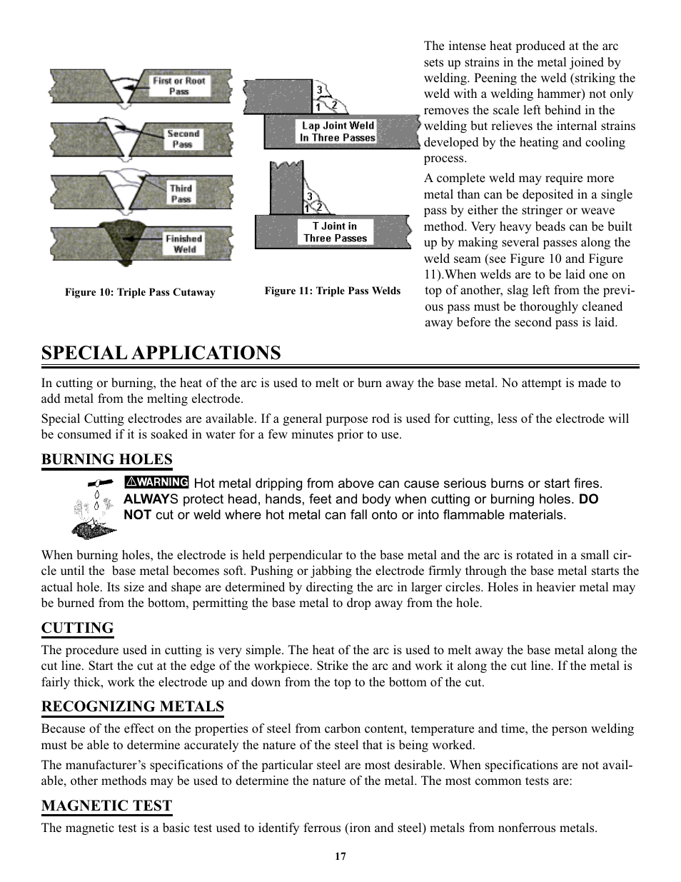 Special applications | Tweco FP-235DC User Manual | Page 21 / 34