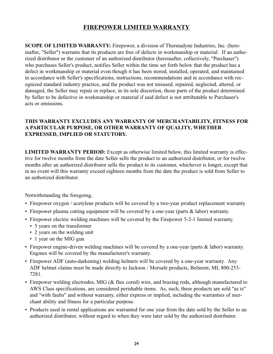 Tweco FP-235DC User Manual | Page 32 / 34