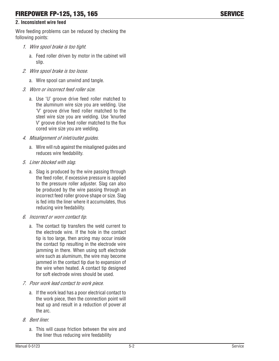 Tweco FP-165 Mini MIG User Manual | Page 46 / 60