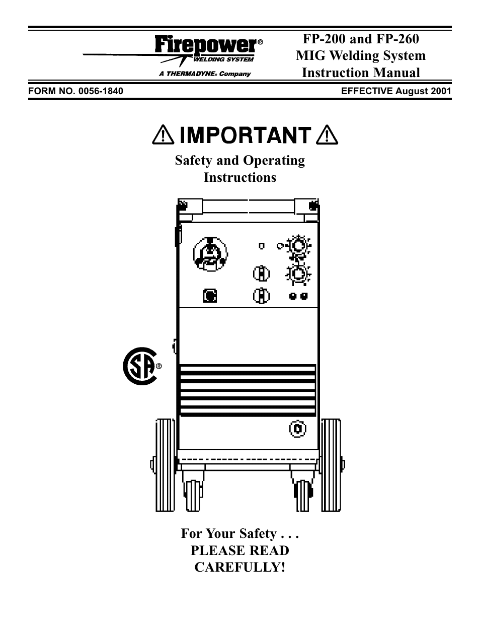 Tweco FP-260 User Manual | 24 pages