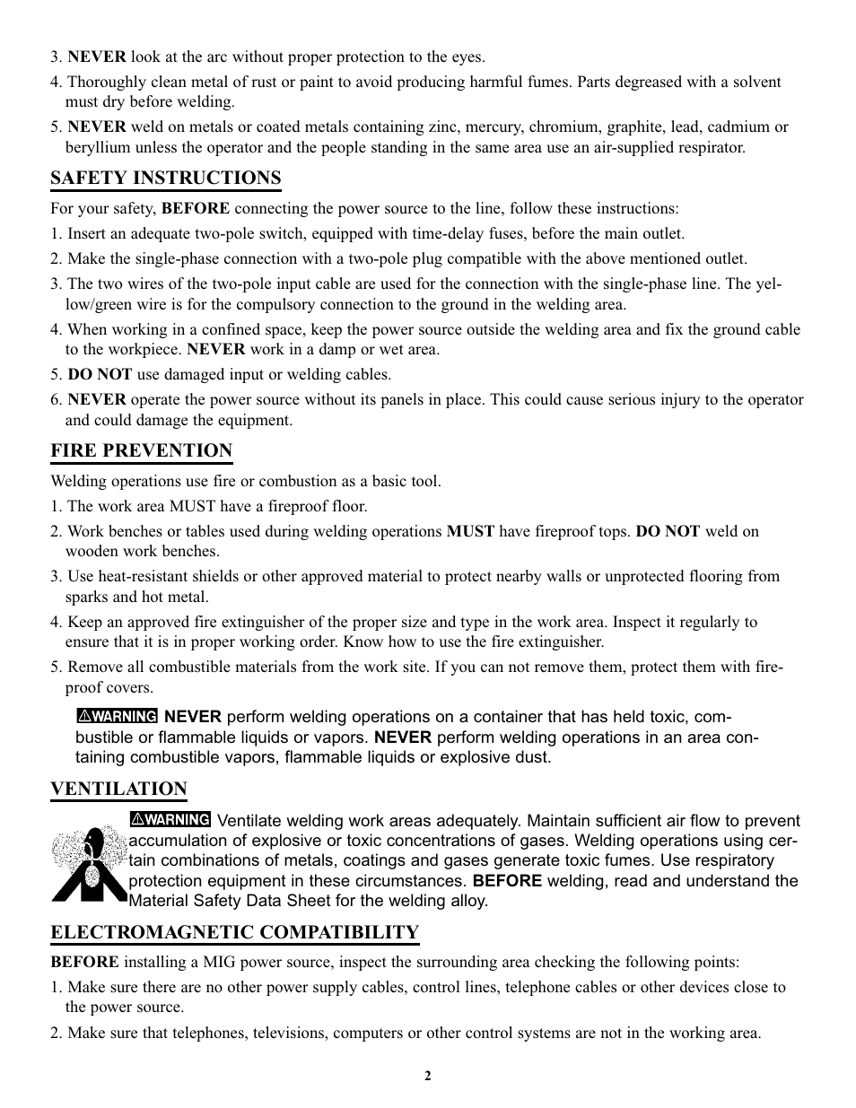 Tweco FP-260 User Manual | Page 4 / 24