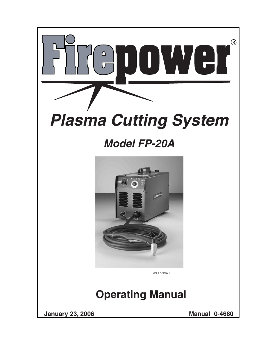 Tweco FP-20A User Manual | 27 pages