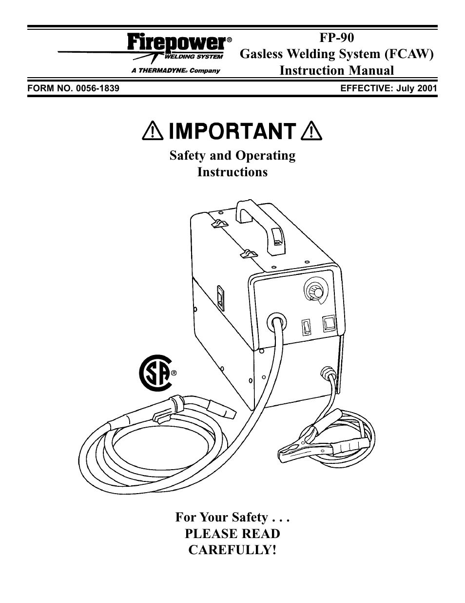 Tweco FP-90 User Manual | 32 pages