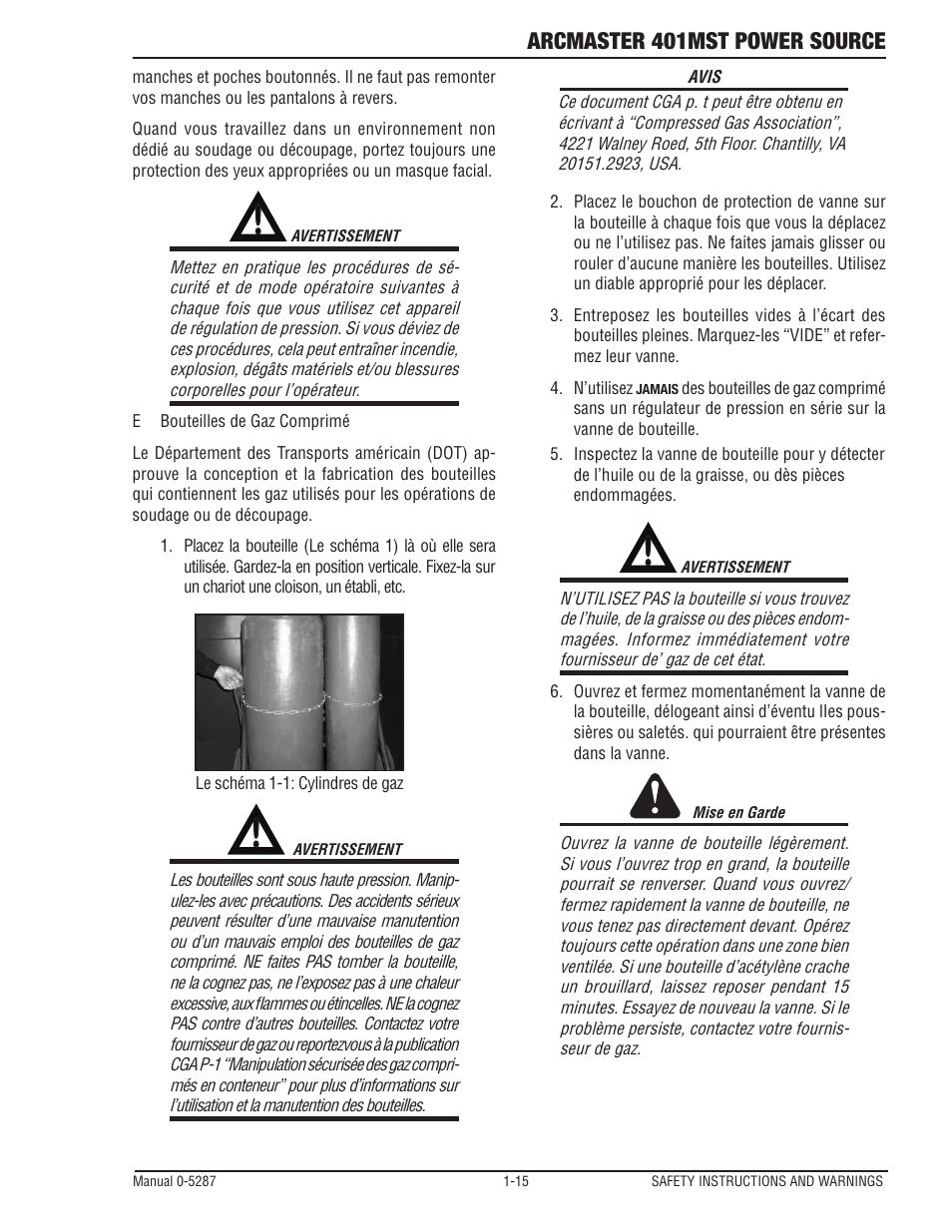 Arcmaster 401mst power source | Tweco ArcMaster 401MST User Manual | Page 21 / 84