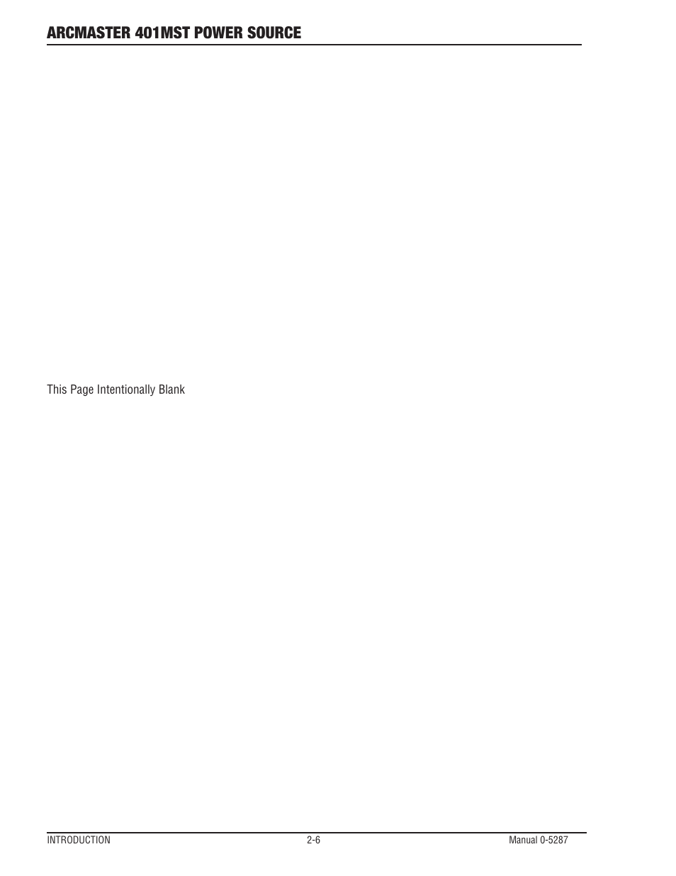 Arcmaster 401mst power source | Tweco ArcMaster 401MST User Manual | Page 30 / 84