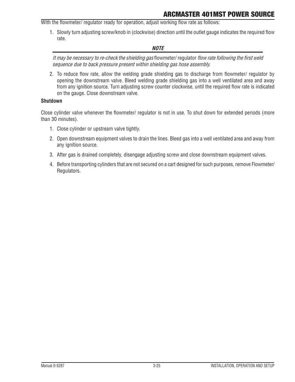 Arcmaster 401mst power source | Tweco ArcMaster 401MST User Manual | Page 55 / 84