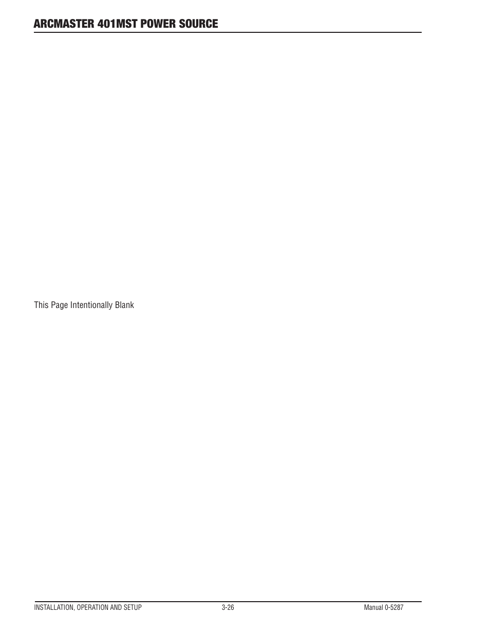 Arcmaster 401mst power source | Tweco ArcMaster 401MST User Manual | Page 56 / 84