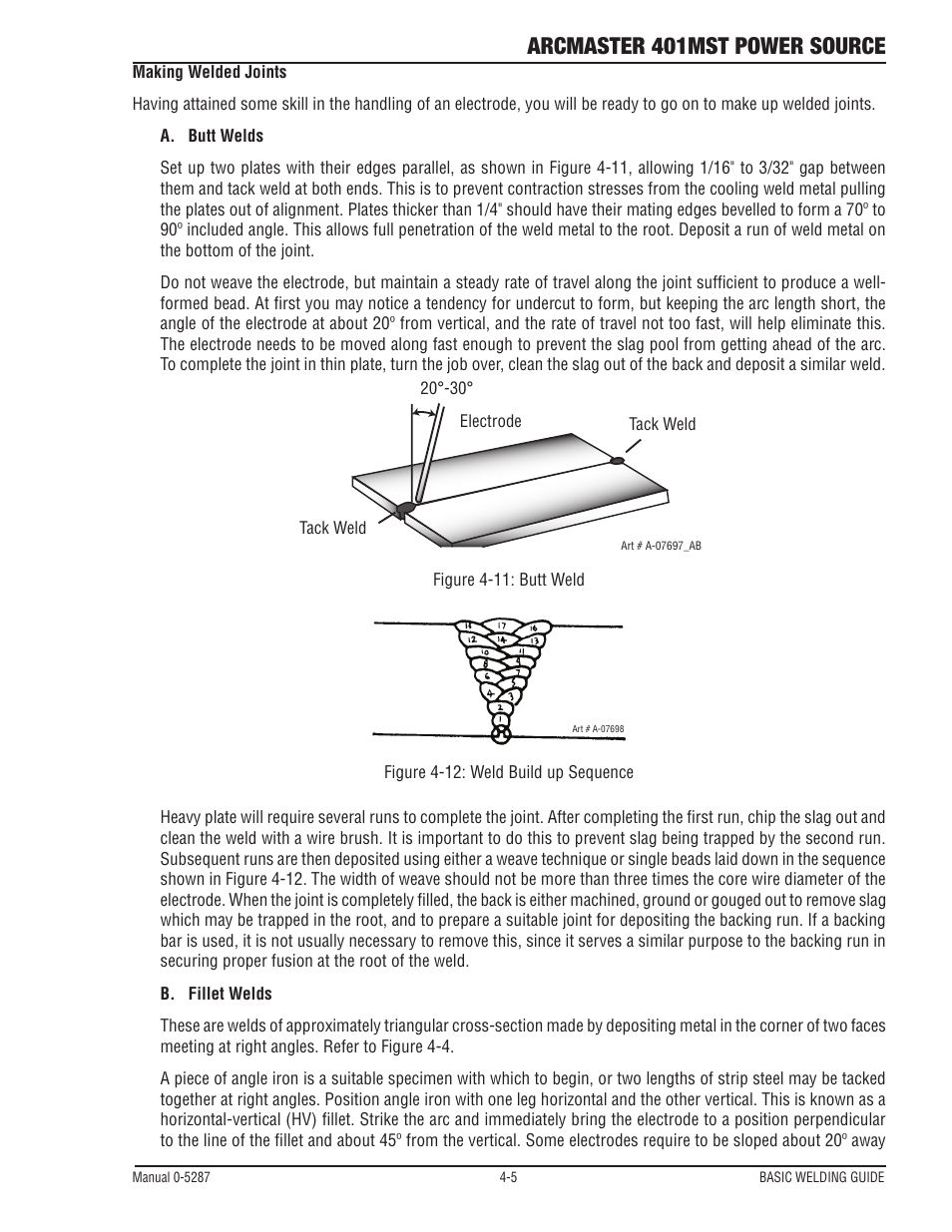 Arcmaster 401mst power source | Tweco ArcMaster 401MST User Manual | Page 61 / 84