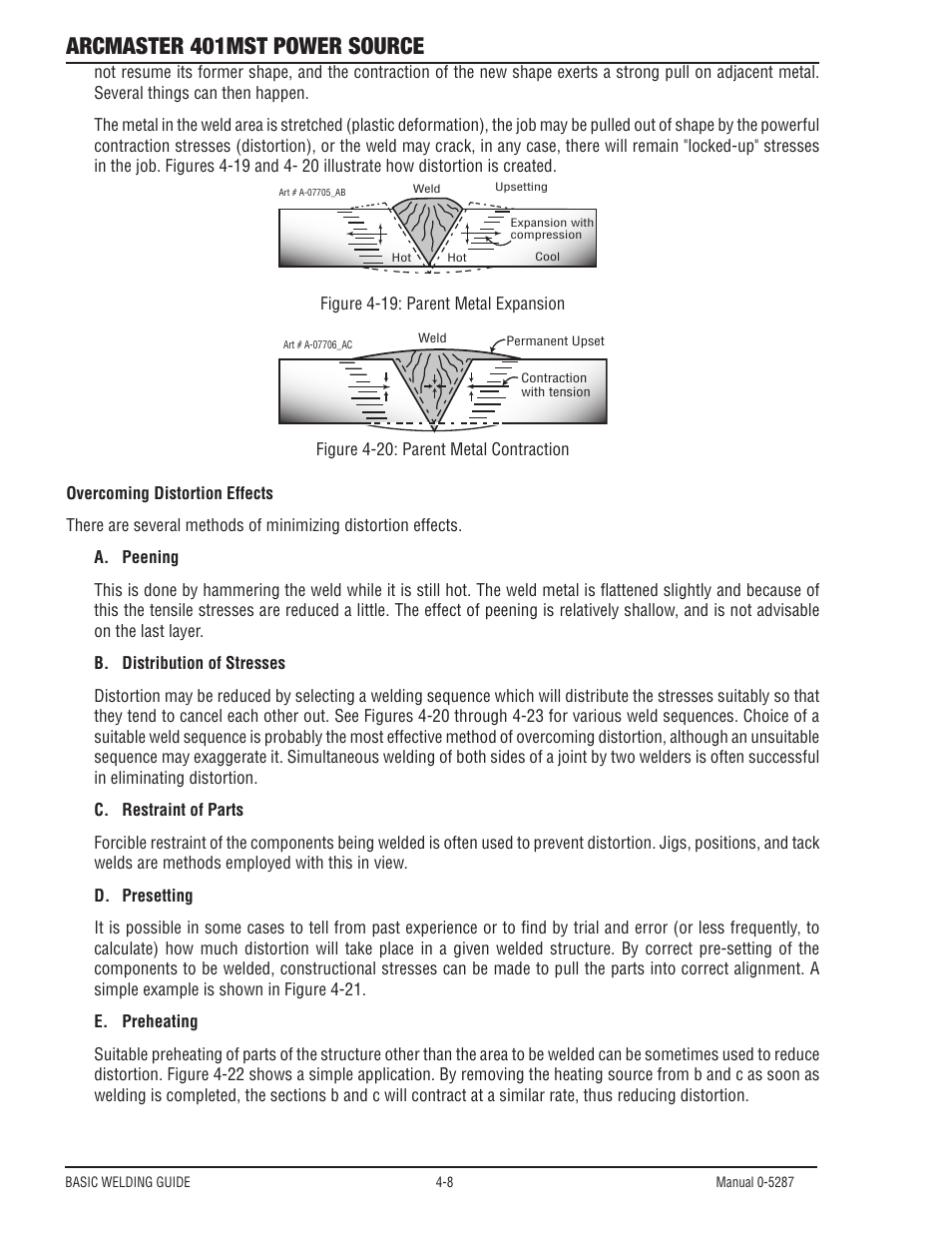 Arcmaster 401mst power source | Tweco ArcMaster 401MST User Manual | Page 64 / 84