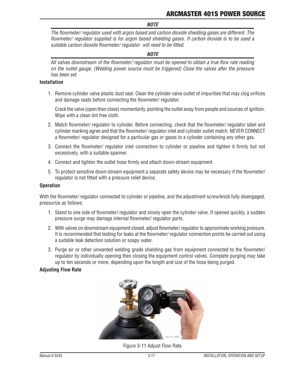 Arcmaster 401s power source | Tweco ArcMaster 401S User Manual | Page 37 / 64