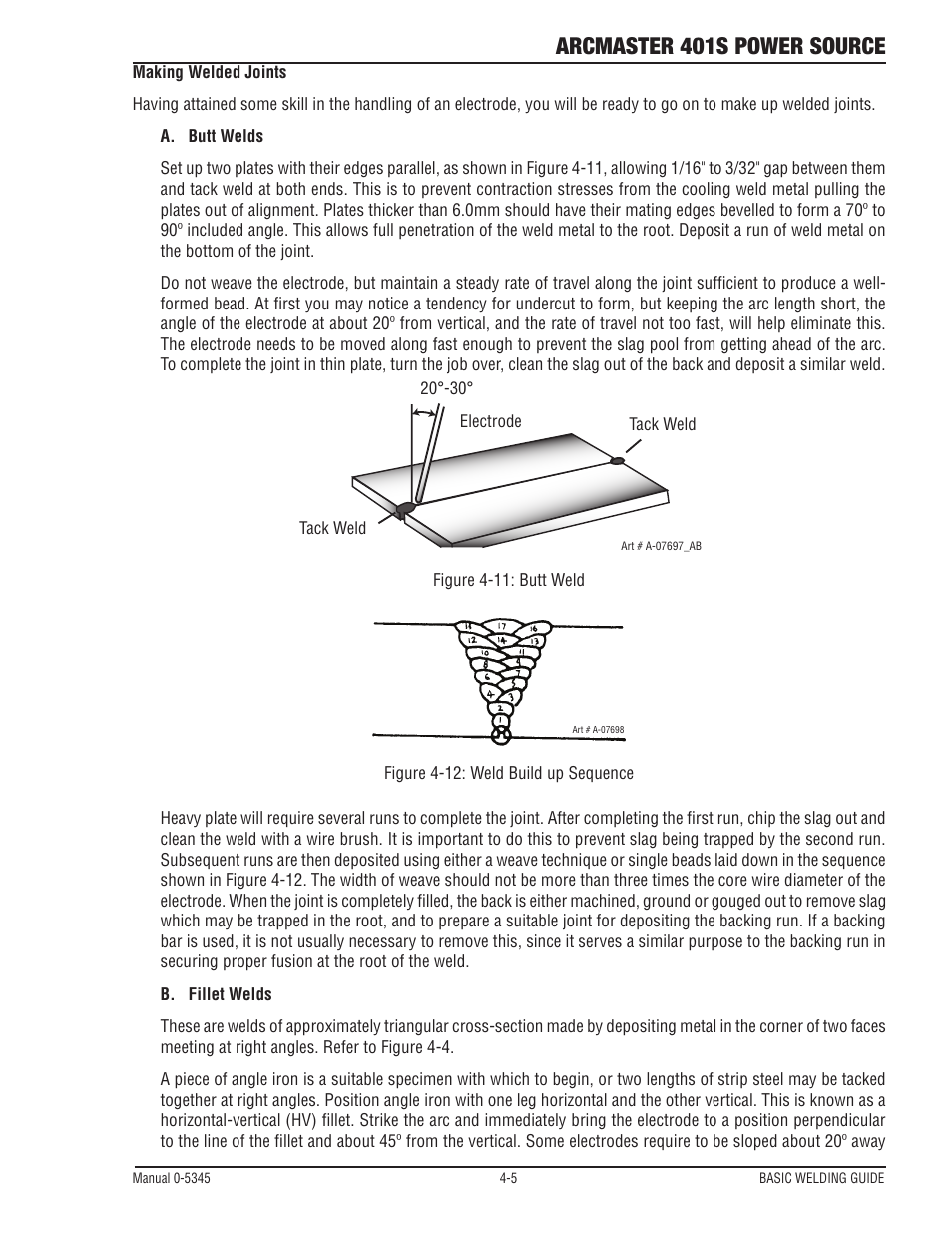 Arcmaster 401s power source | Tweco ArcMaster 401S User Manual | Page 43 / 64