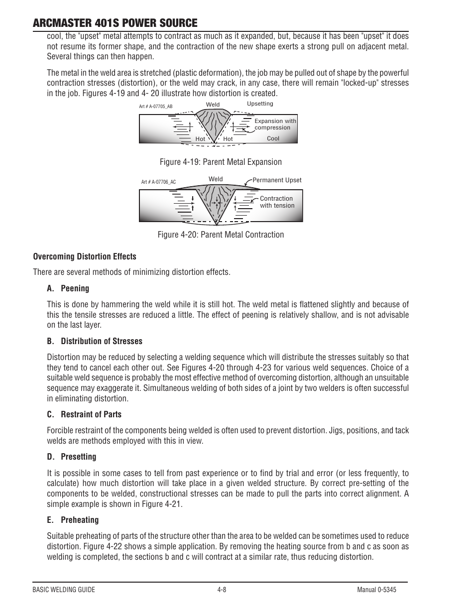 Arcmaster 401s power source | Tweco ArcMaster 401S User Manual | Page 46 / 64