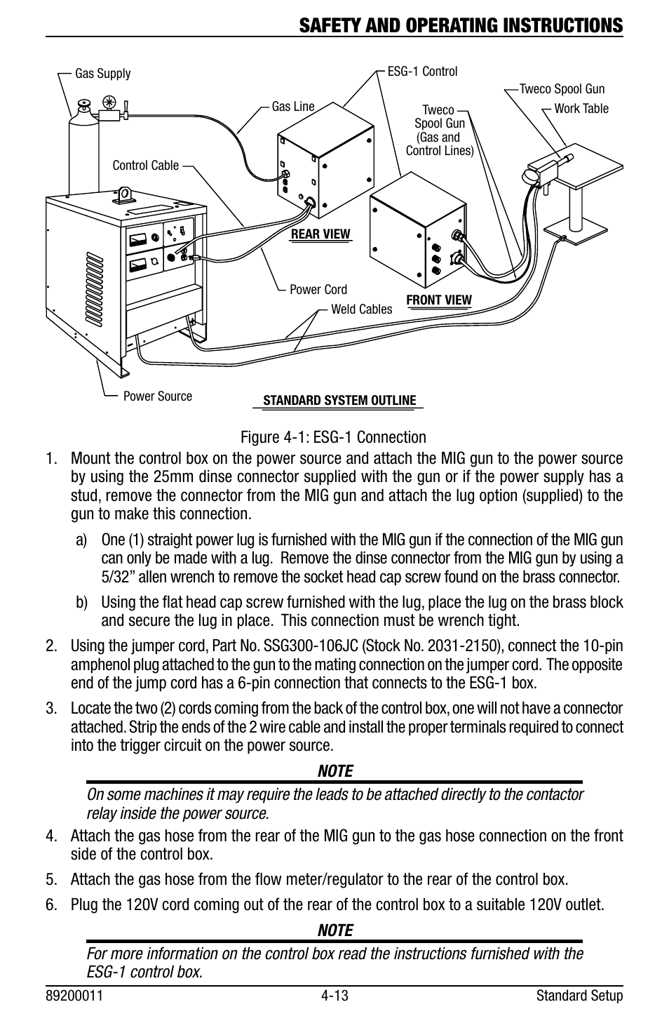 Safety and operating instructions | Tweco Eliminator Spool Gun User Manual | Page 17 / 36