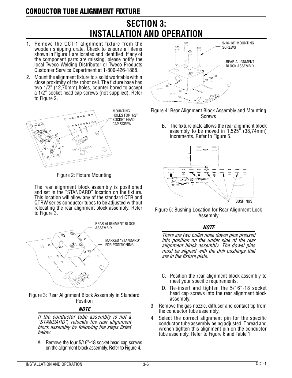 Conductor tube alignment fixture | Tweco QCT-1 User Manual | Page 10 / 18