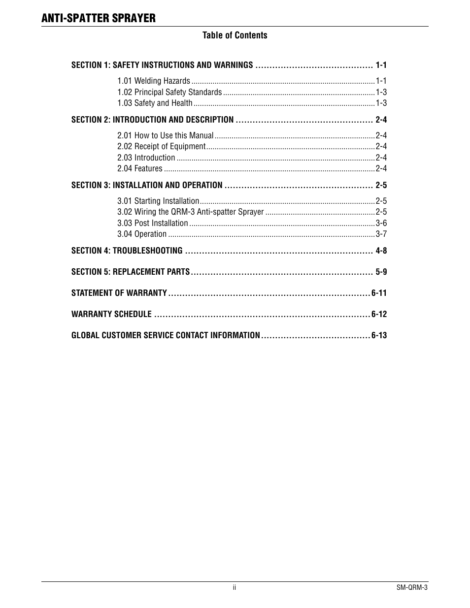 Anti-spatter sprayer | Tweco QRM-3 Anti-Spatter Sprayer User Manual | Page 4 / 18