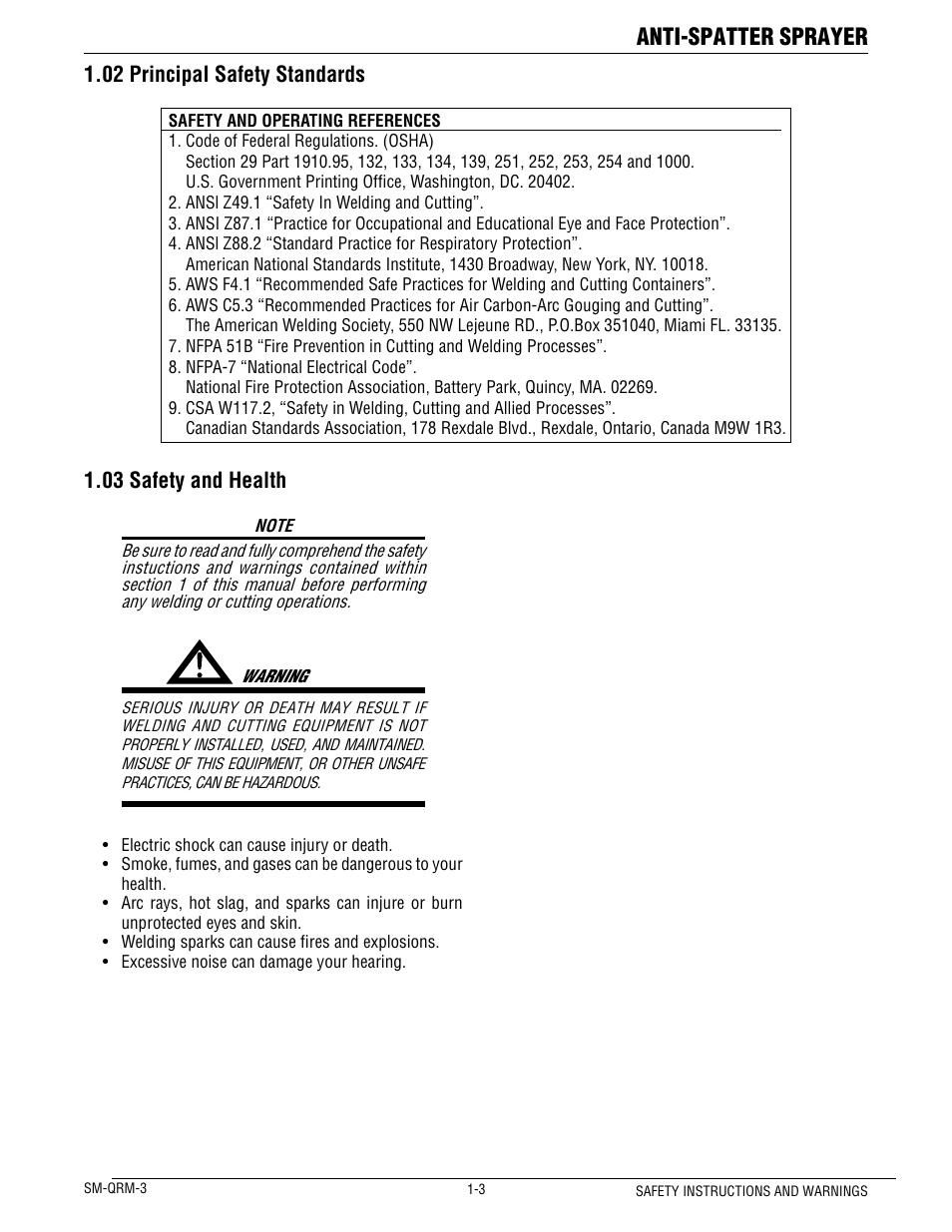 Anti-spatter sprayer | Tweco QRM-3 Anti-Spatter Sprayer User Manual | Page 7 / 18