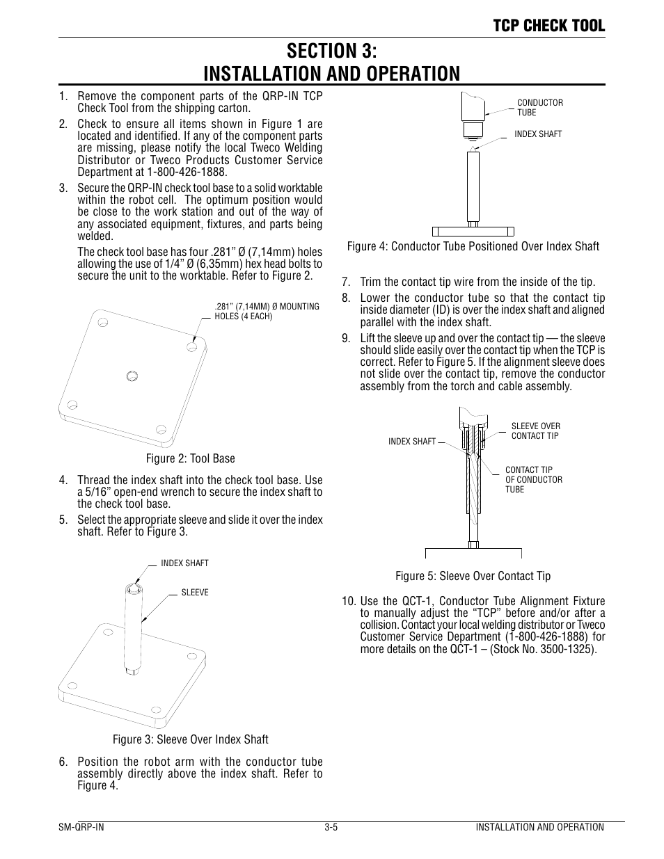Tcp check tool | Tweco QRP-IN TCP Check Tool User Manual | Page 9 / 14