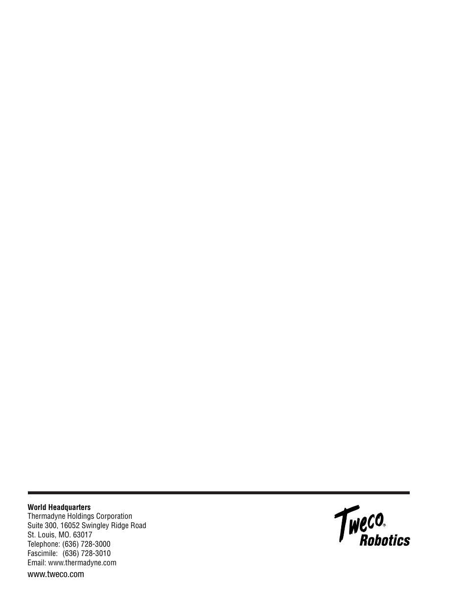 Tweco Quick Robotic Torch User Manual | Page 40 / 40