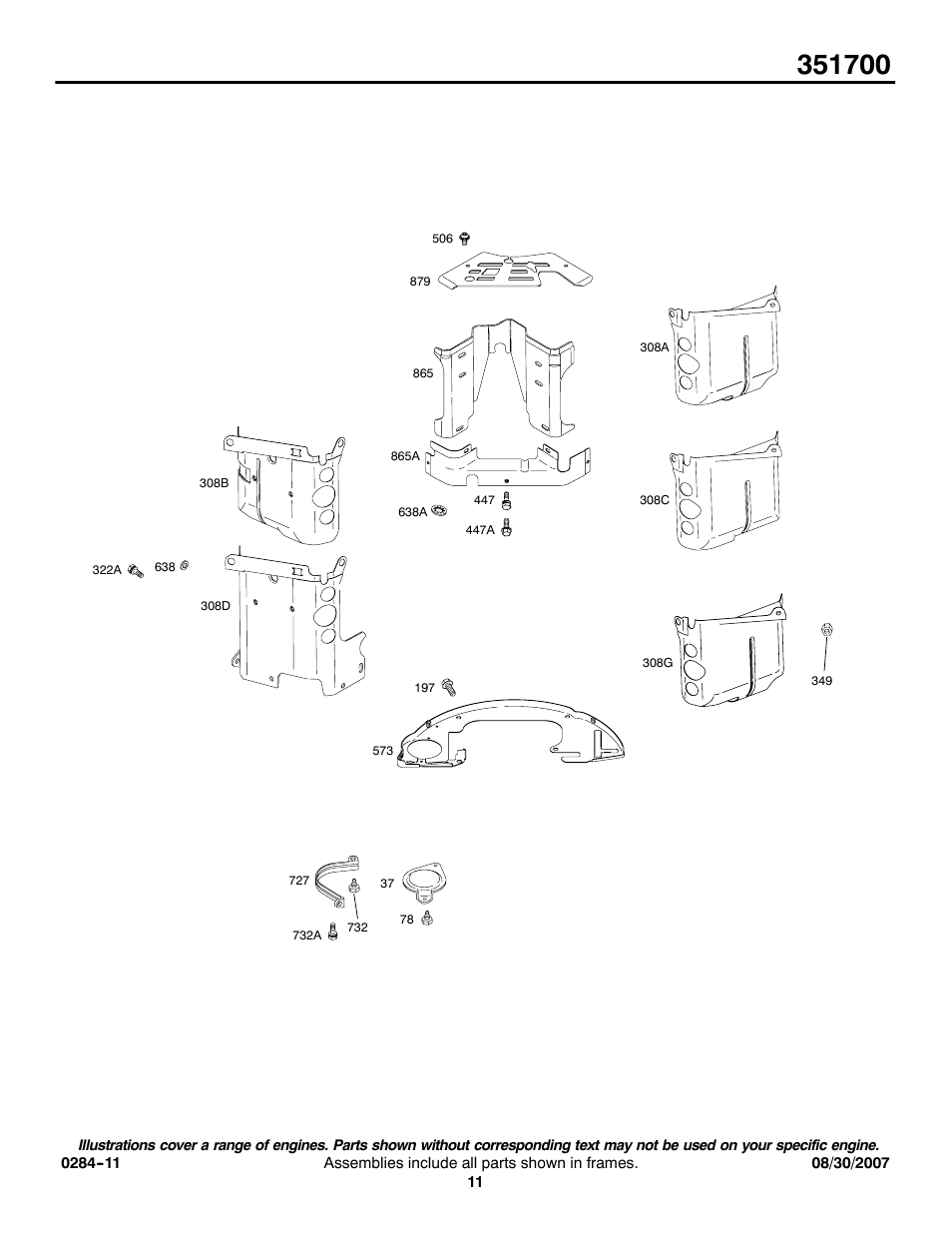Briggs & Stratton 351700 User Manual | Page 11 / 20