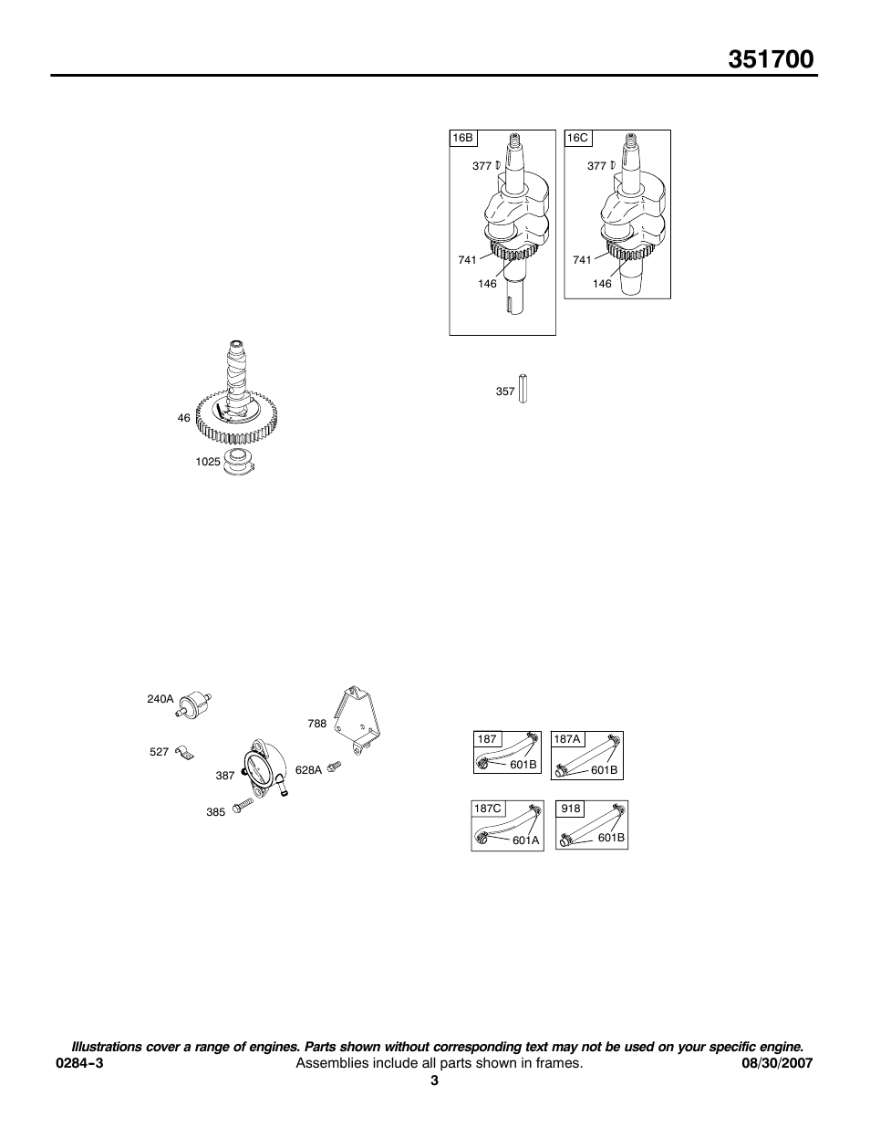 Briggs & Stratton 351700 User Manual | Page 3 / 20