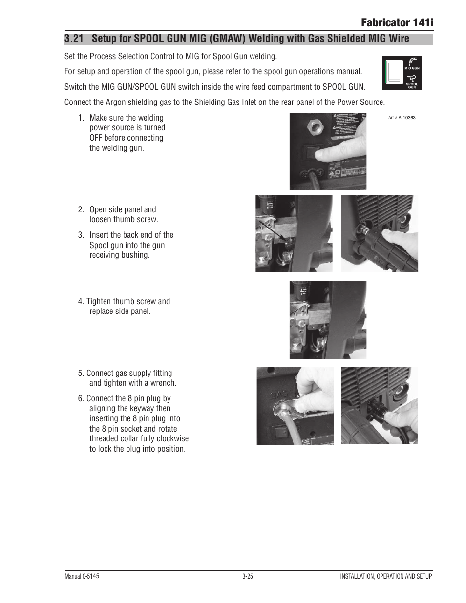 Fabricator 141i | Tweco Fabricator 141i Operating Manual User Manual | Page 55 / 104