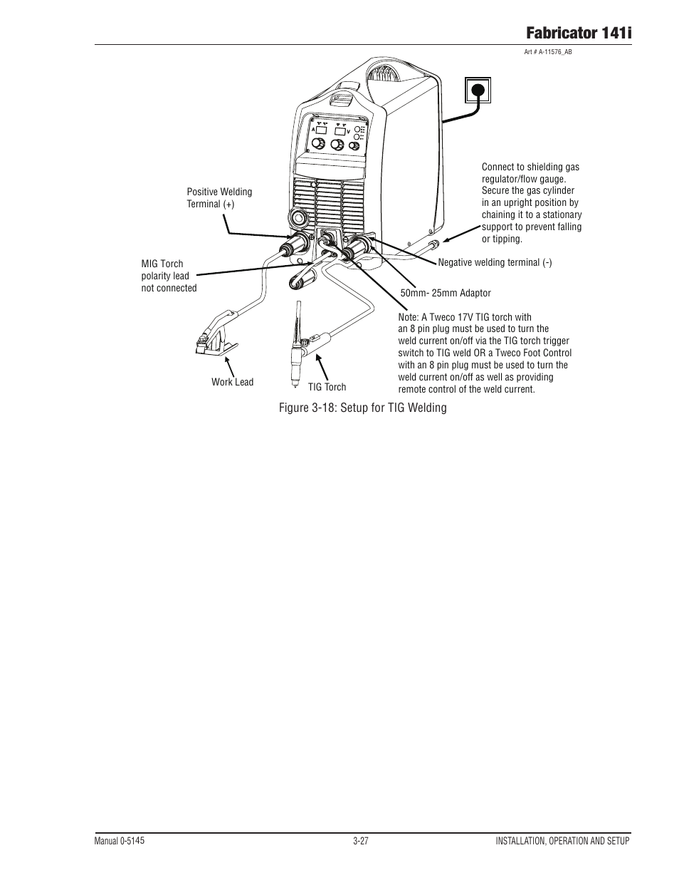 Fabricator 141i | Tweco Fabricator 141i Operating Manual User Manual | Page 57 / 104