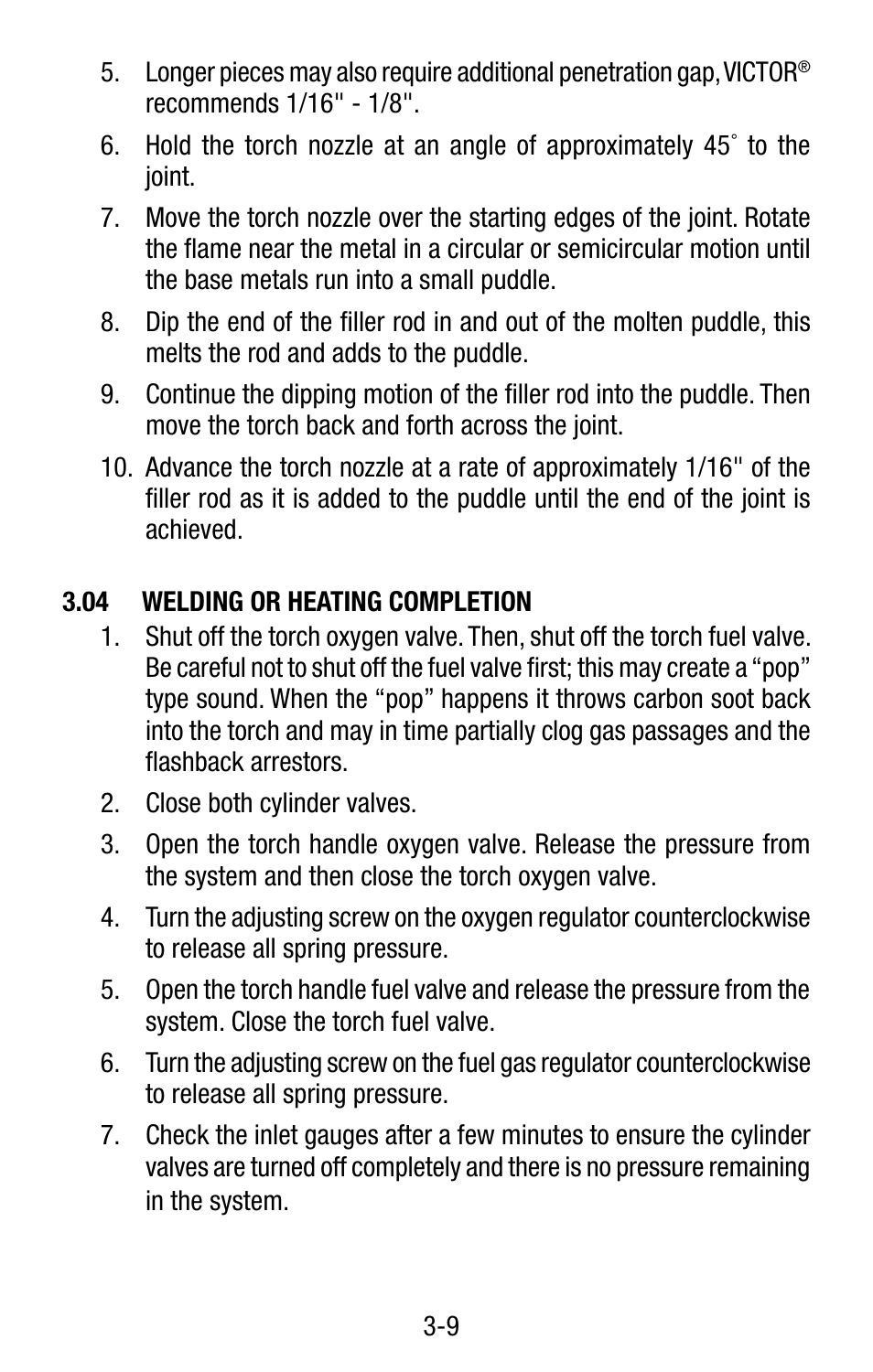 Tweco Victor Torch Handles,Cutting Attachments User Manual | Page 13 / 94