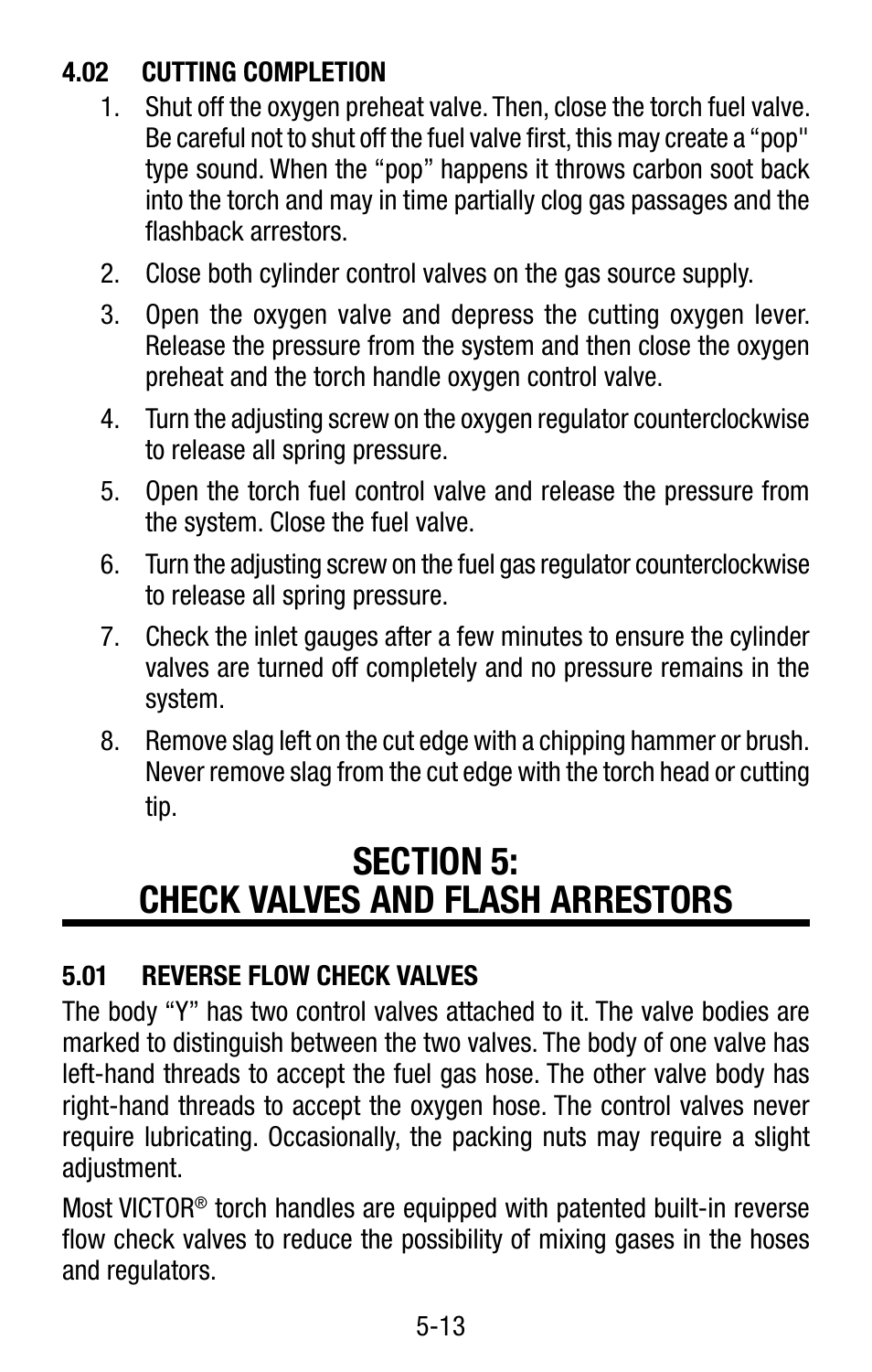 Tweco Victor Torch Handles,Cutting Attachments User Manual | Page 17 / 94