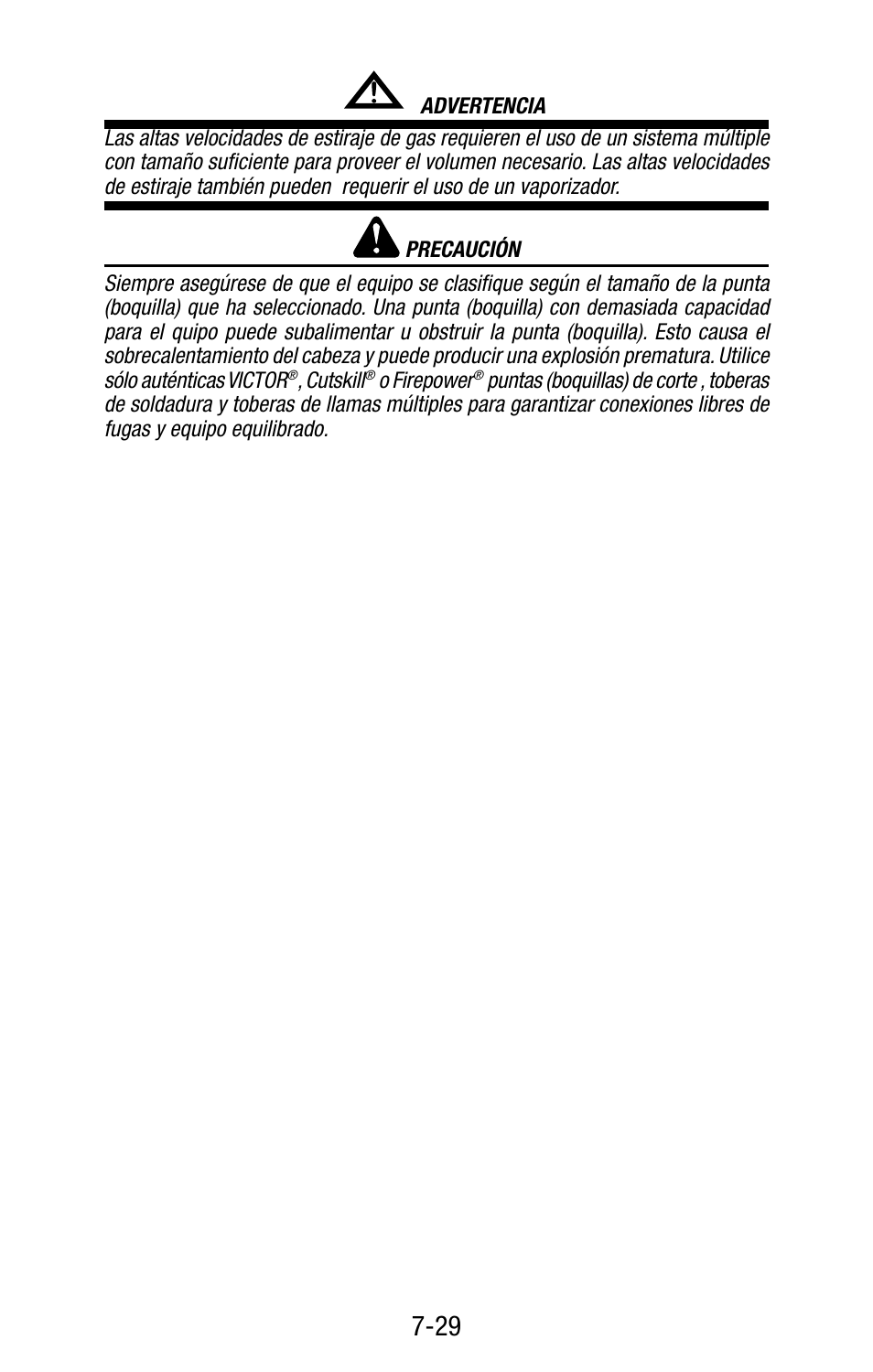 Tweco Victor Torch Handles,Cutting Attachments User Manual | Page 91 / 94