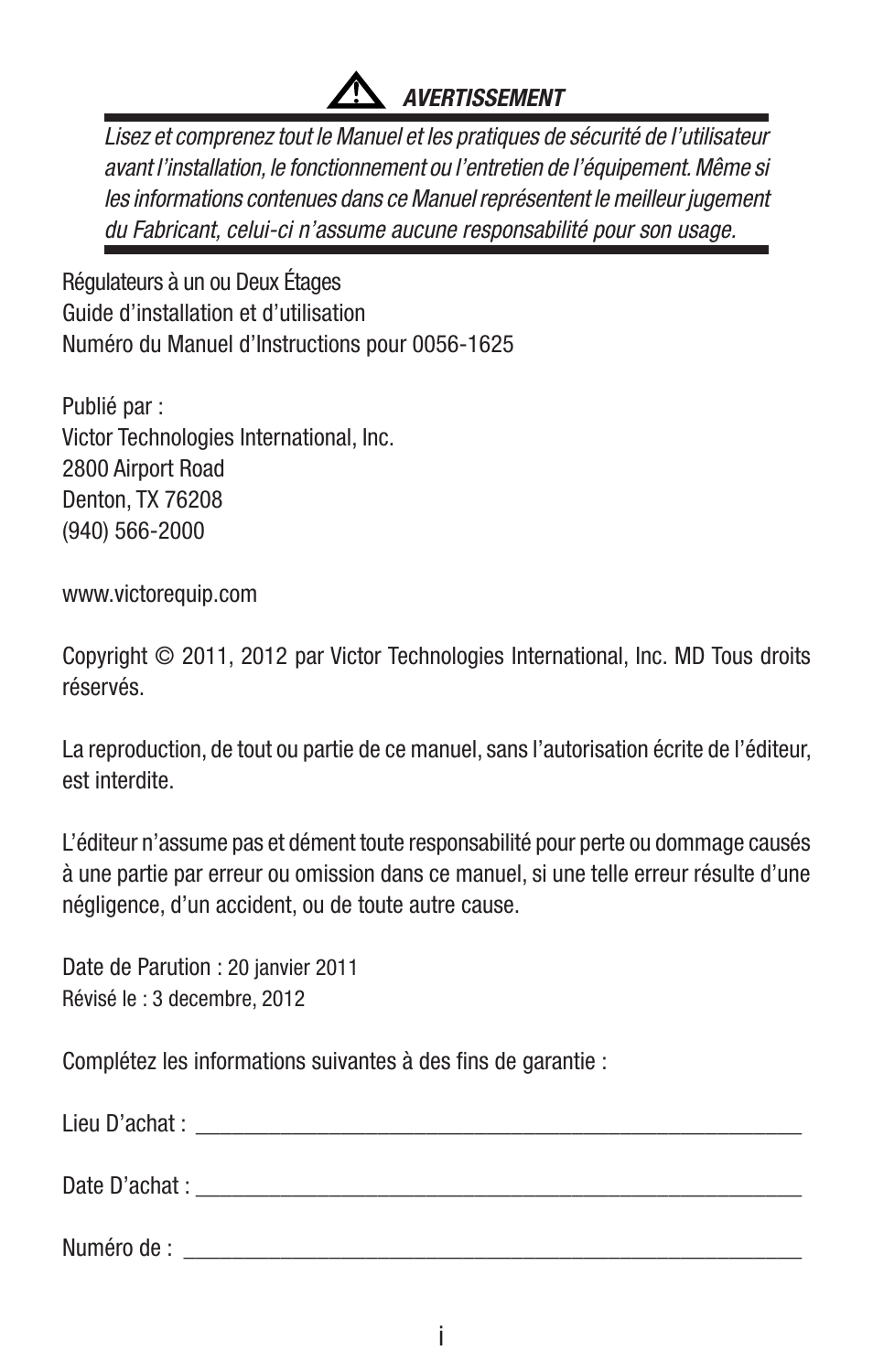 Tweco Single & Two Stage Regulators User Manual | Page 25 / 68