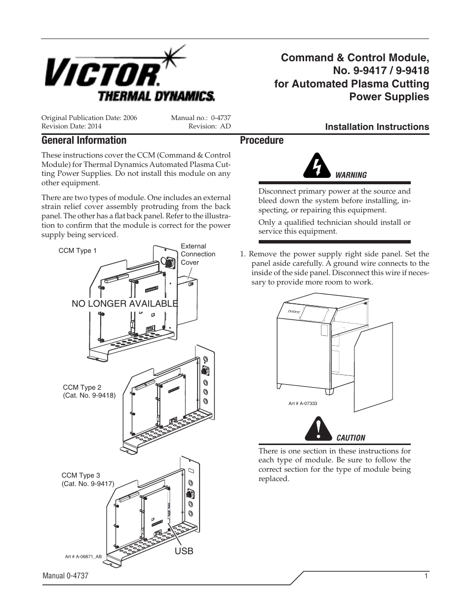 Tweco 9-9418 User Manual | 12 pages