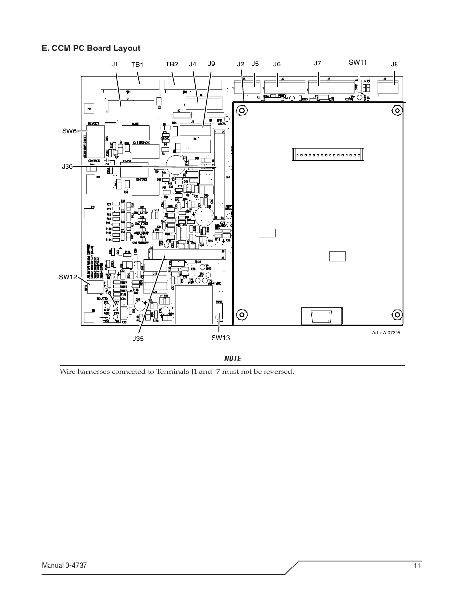 E. ccm pc board layout, Rev c tdc 2005 | Tweco 9-9418 User Manual | Page 11 / 12