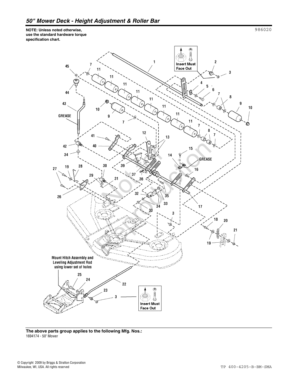 Not for reproduction | Briggs & Stratton Broadmoor User Manual | Page 78 / 96