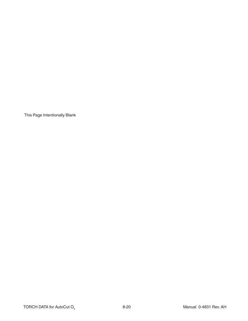 Tweco Torch Data for Auto-Cut O2 V.1 User Manual | Page 18 / 46