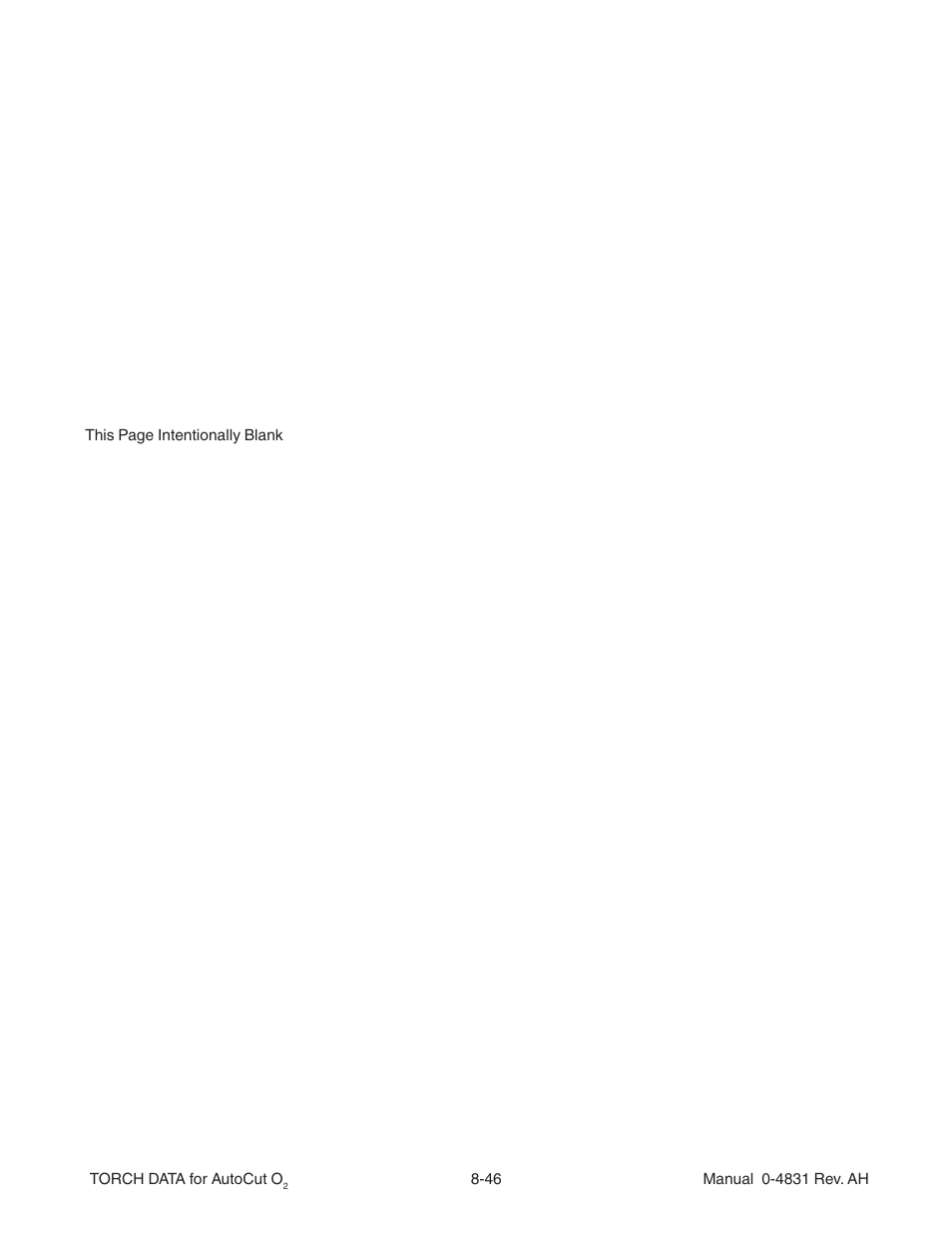 Tweco Torch Data for Auto-Cut O2 V.1 User Manual | Page 40 / 46