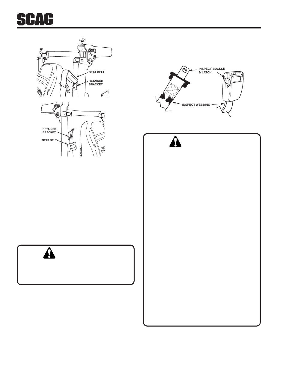 Warning | Briggs & Stratton SZC User Manual | Page 12 / 109