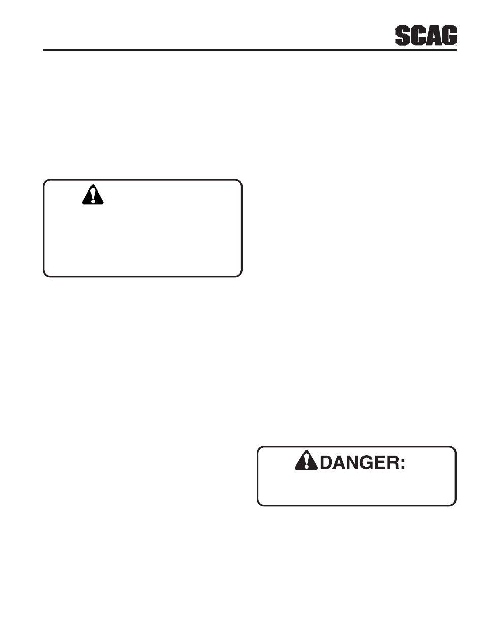 Warning | Briggs & Stratton SZC User Manual | Page 21 / 109