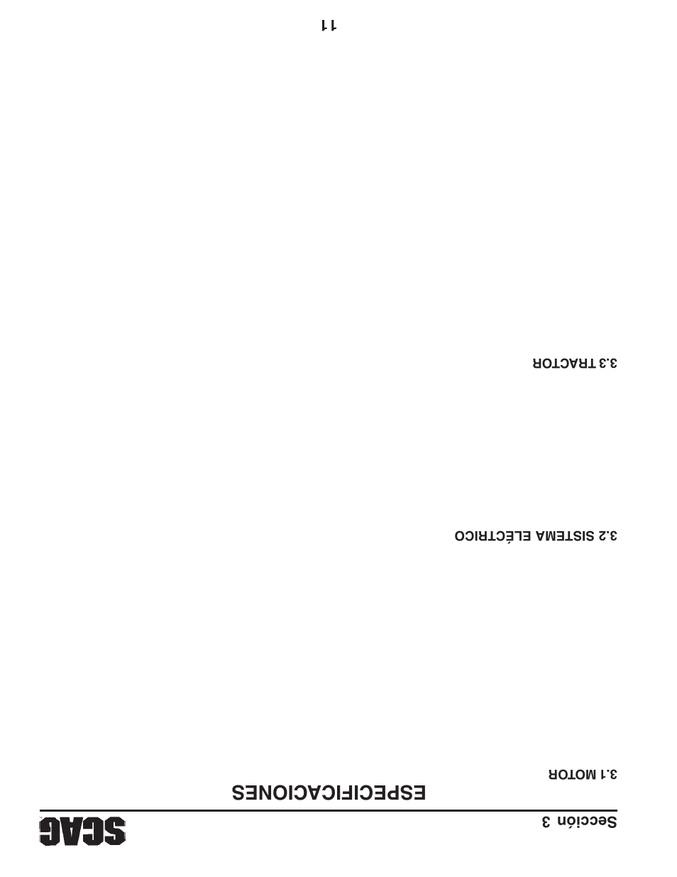 Especificaciones, 11 sección 3 | Briggs & Stratton SZC User Manual | Page 95 / 109