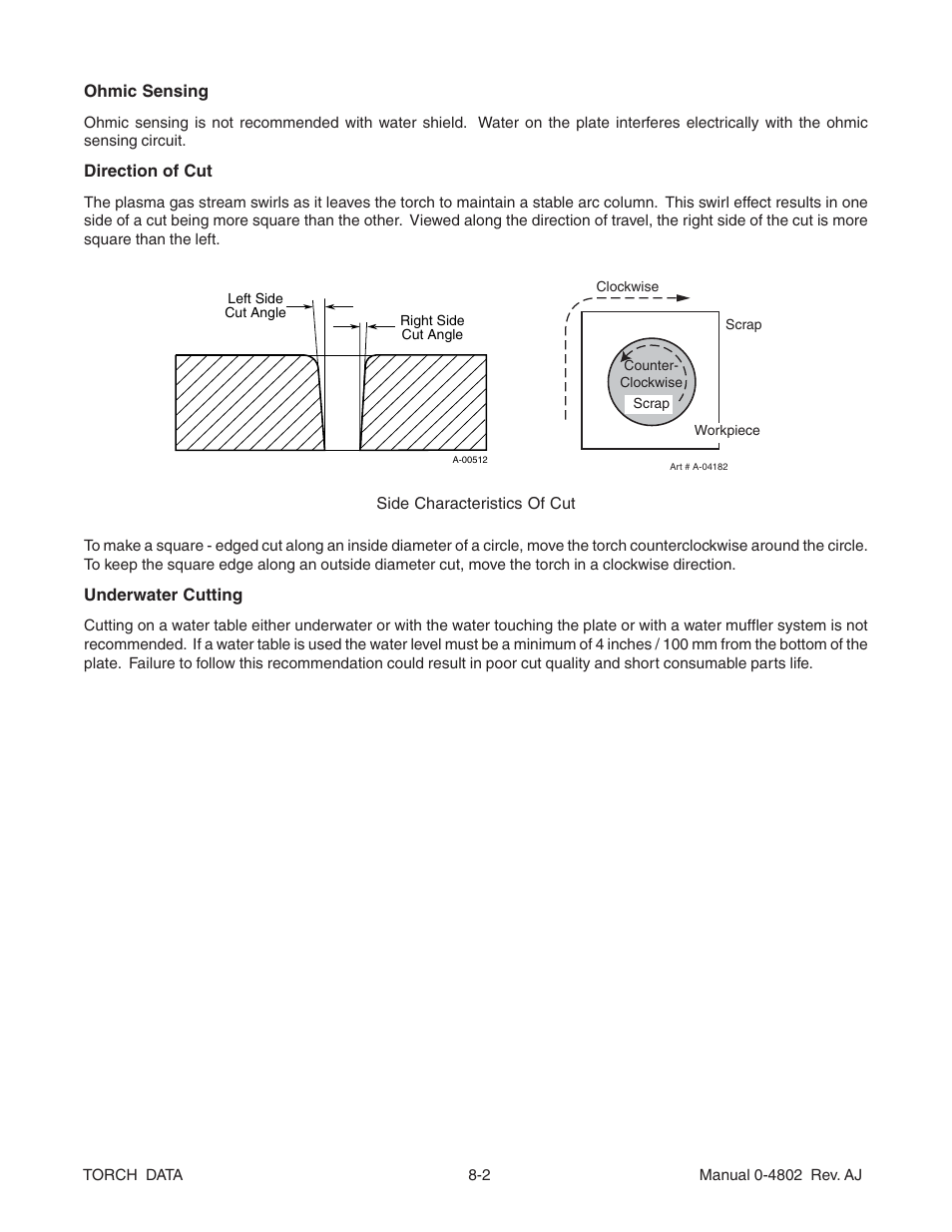 Tweco XT-300 Torch Data for OEM Ultra-Cut 150 & 200 Power Supply AJ User Manual | Page 2 / 40