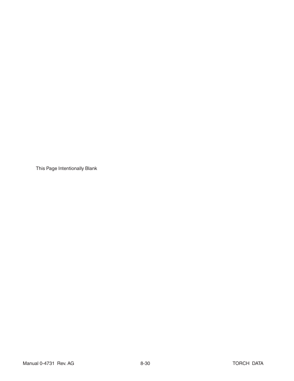Tweco XT-300 Torch for OEM UltraCut-100 AG User Manual | Page 30 / 30