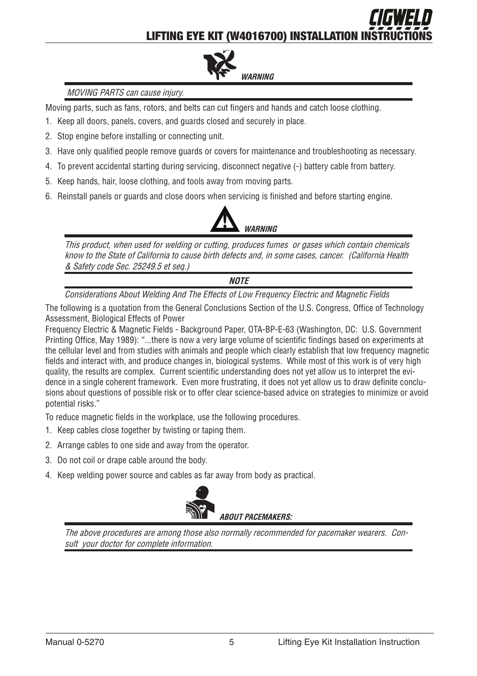 Tweco W4016700 User Manual | Page 5 / 12