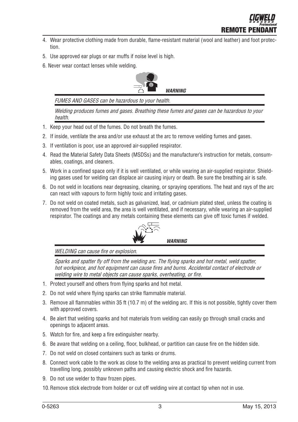 Remote pendant | Tweco W4016900 User Manual | Page 3 / 12
