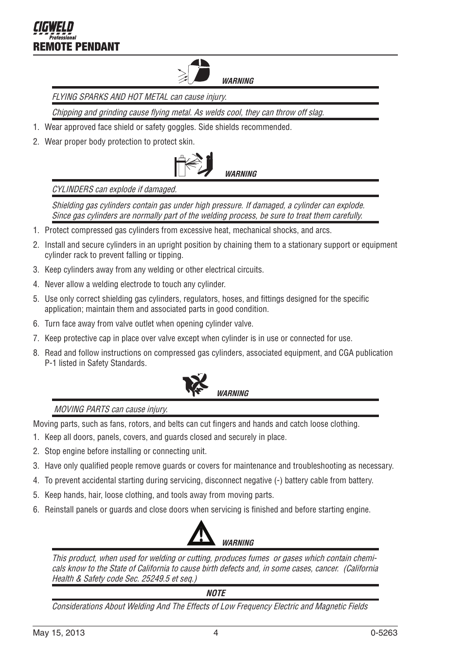 Remote pendant | Tweco W4016900 User Manual | Page 4 / 12