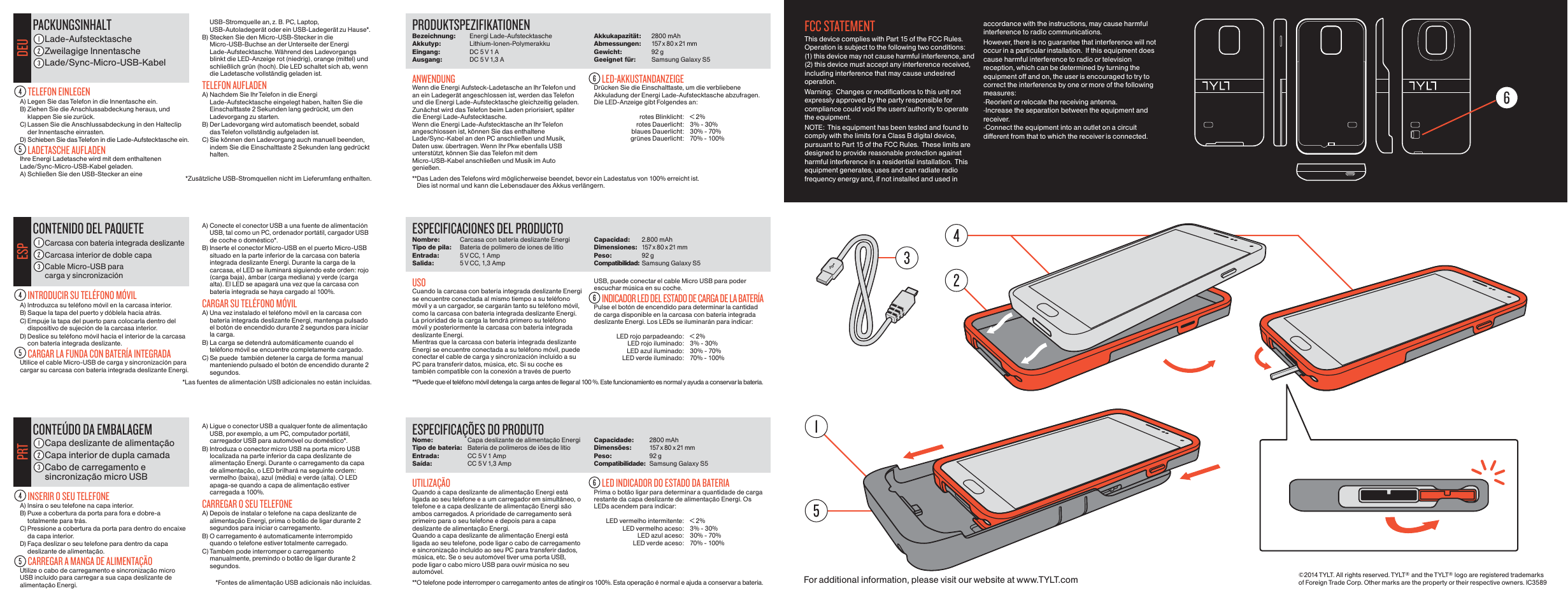 TYLT ENERGI SLIDING POWER CASE User Manual | Page 2 / 2