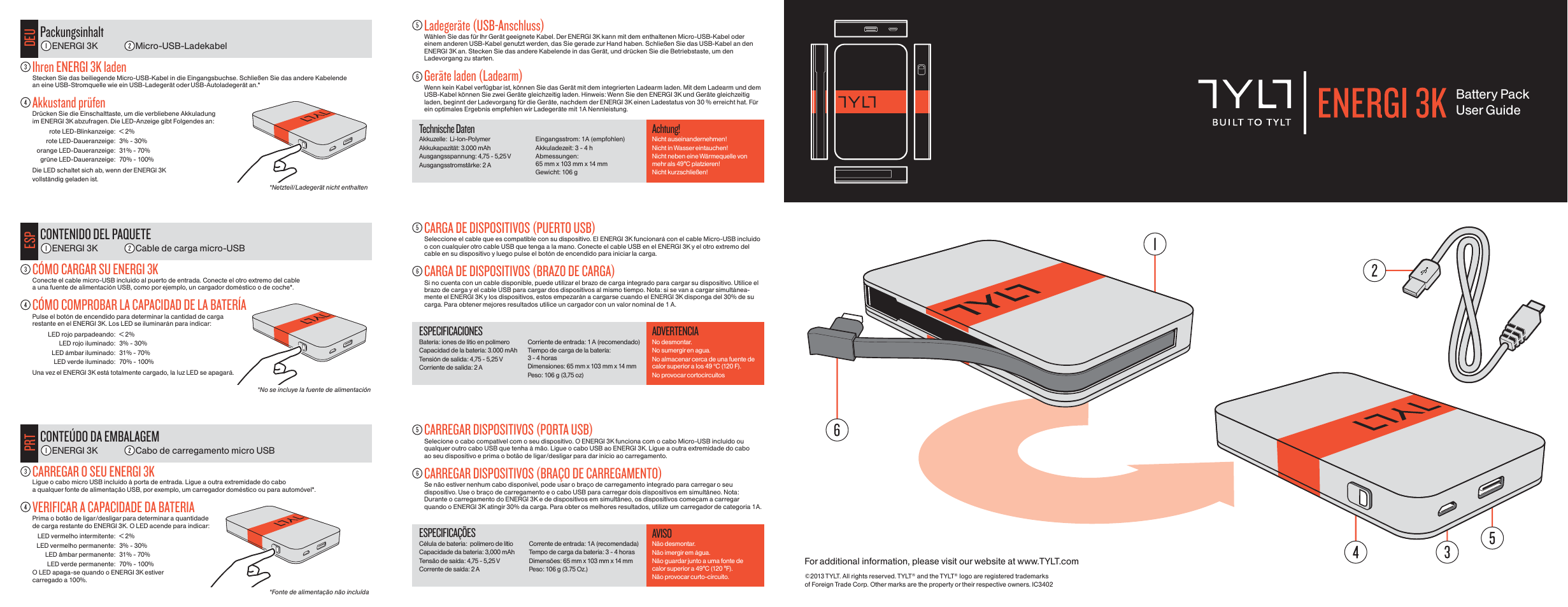 TYLT ENERGI 3K & 3K+ User Manual | Page 2 / 2