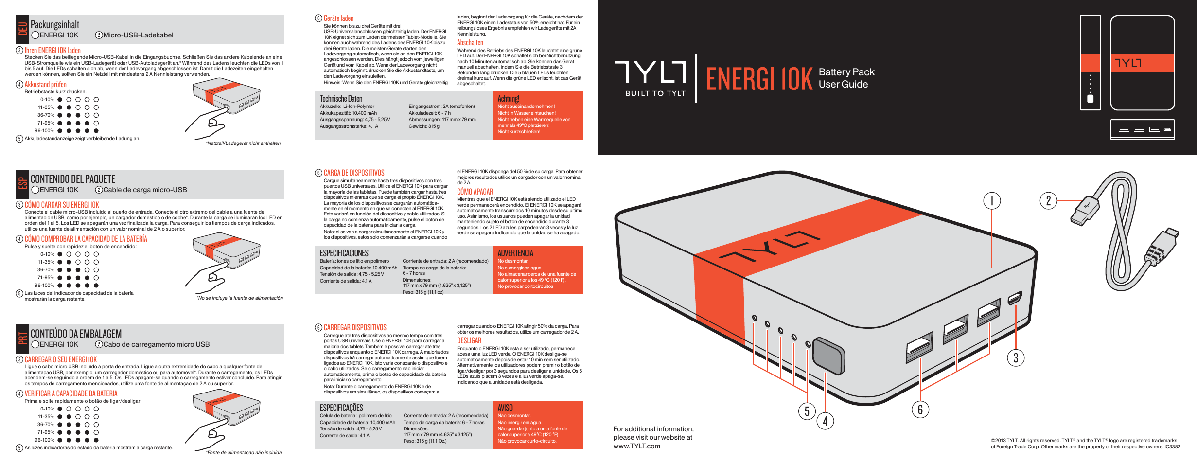 TYLT ENERGI 12K User Manual | Page 2 / 2