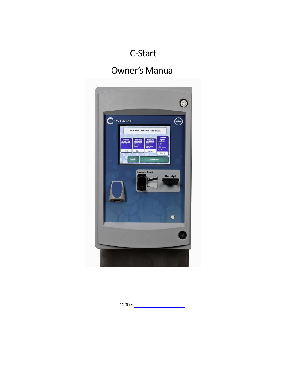 Unitec C-Start Owner’s Manual User Manual | 68 pages