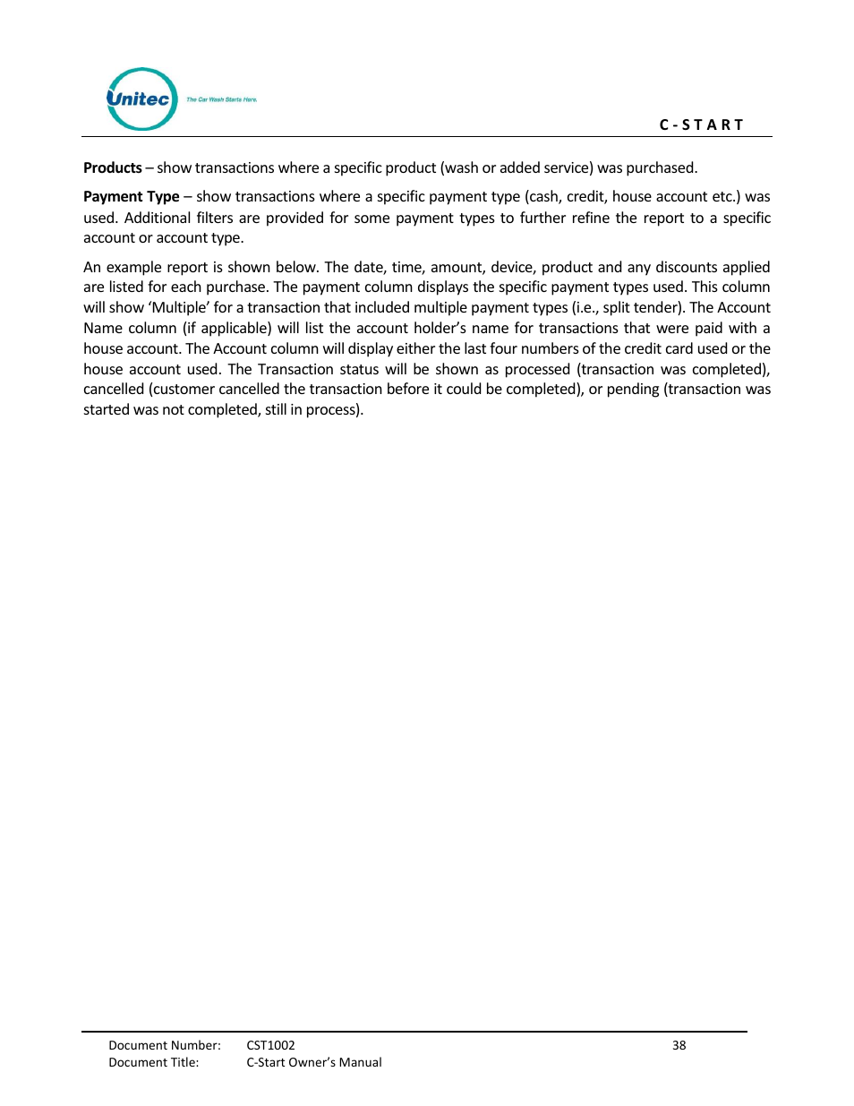 Unitec C-Start Owner’s Manual User Manual | Page 46 / 68