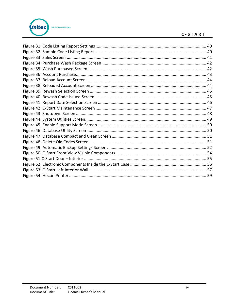 Unitec C-Start Owner’s Manual User Manual | Page 8 / 68