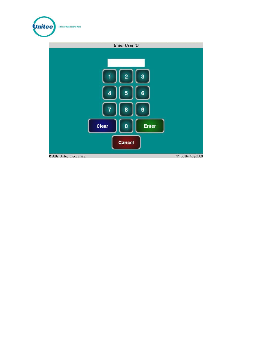 Figure 6. console login screen | Unitec Portal Console User Manual | Page 12 / 19